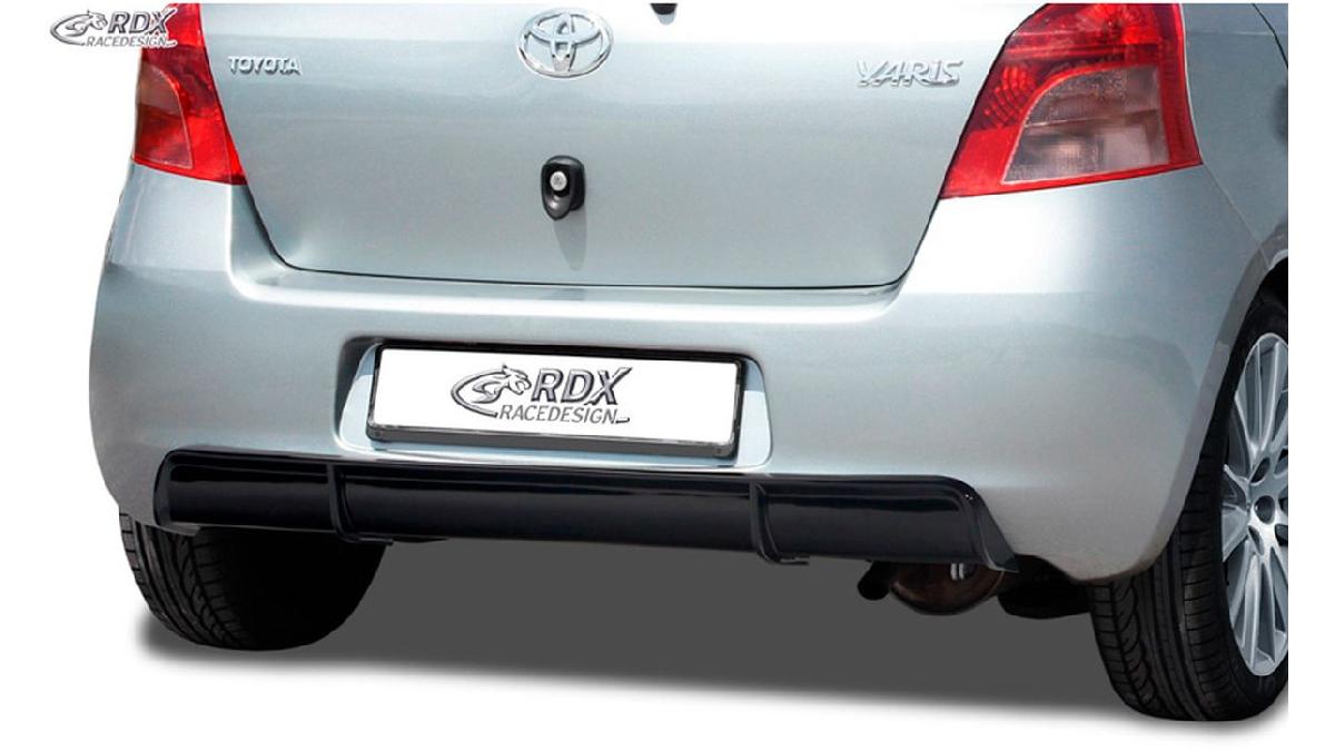 Jupe+arri%C3%A8re+%27Diffuseur%27+sur+mesure+pour+Toyota+Yaris+P9+2005-2008+%28ABS+noir+luisant%29